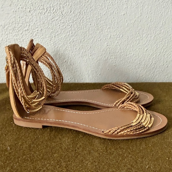 Tory Burch Shoes - Tory Burch Mignon Braided Flat Sandals Womens 7